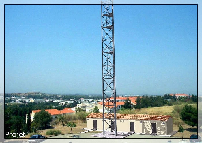 Photomontage 3D antennes relai