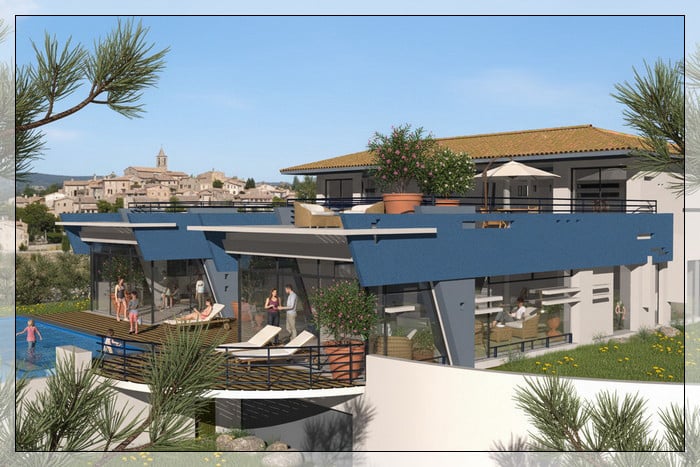 Perspective vue 1  maison d'architecte