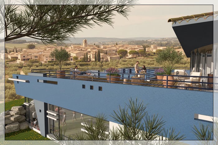 Perspective vue 4  maison d'architecte